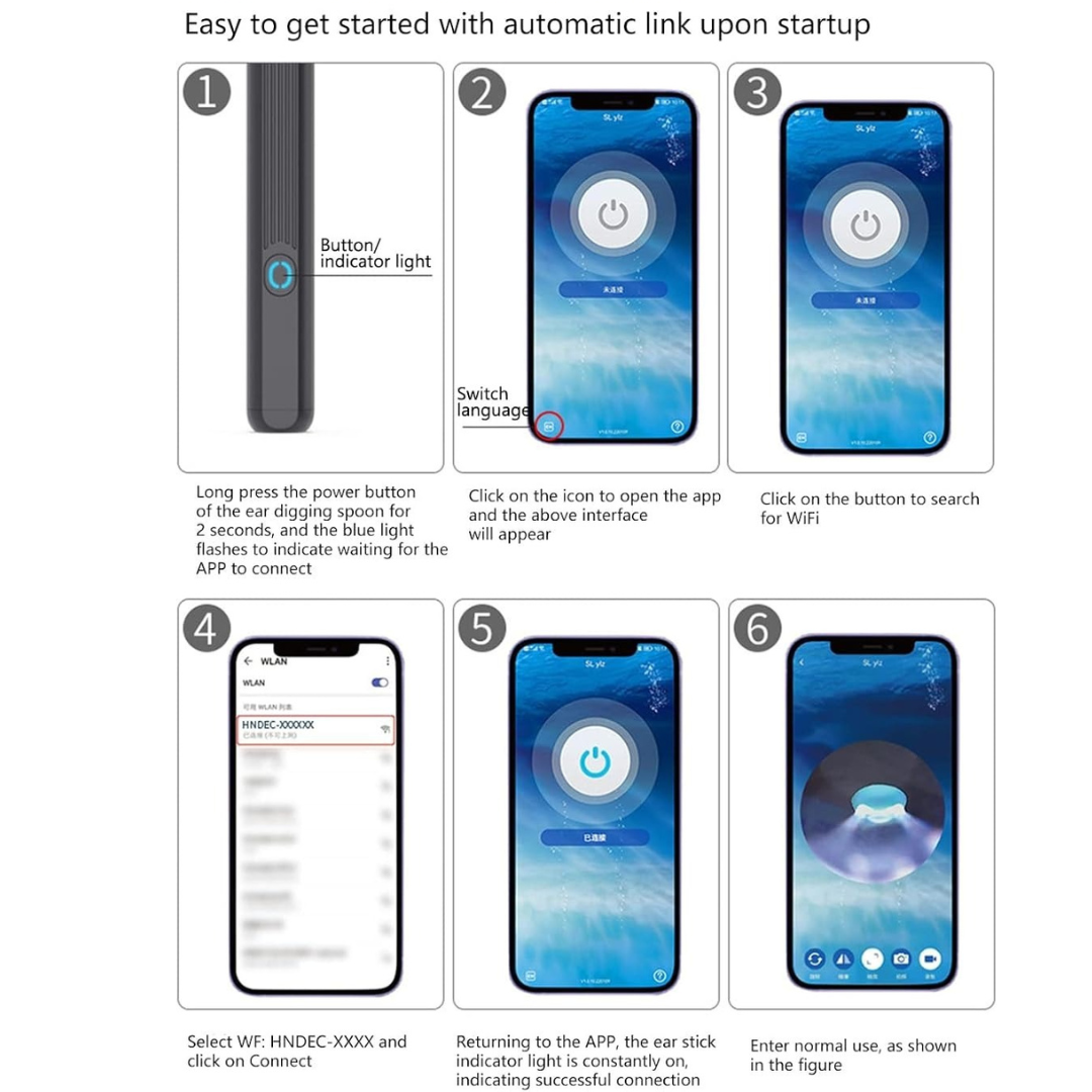 Waterproof Ear Wax Removal Cleaner Kit